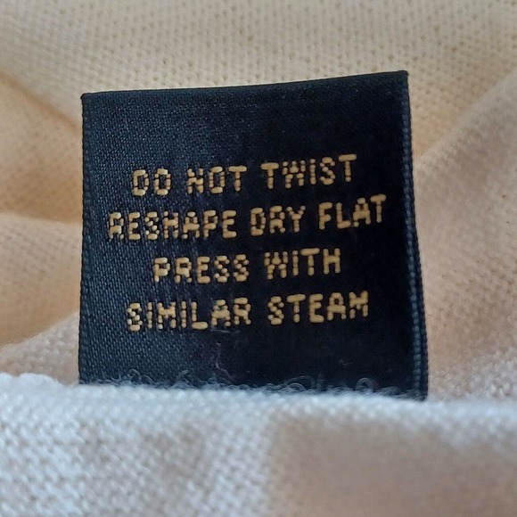 Ben Hogan Men's Large Merino Wool Cream V-neck Sweater Vest Bulldog Golf Italy - Picture 9 of 10